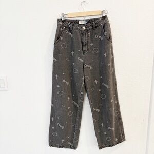 Tyakasha Honey- Grey Wide Leg Jeans - Size M